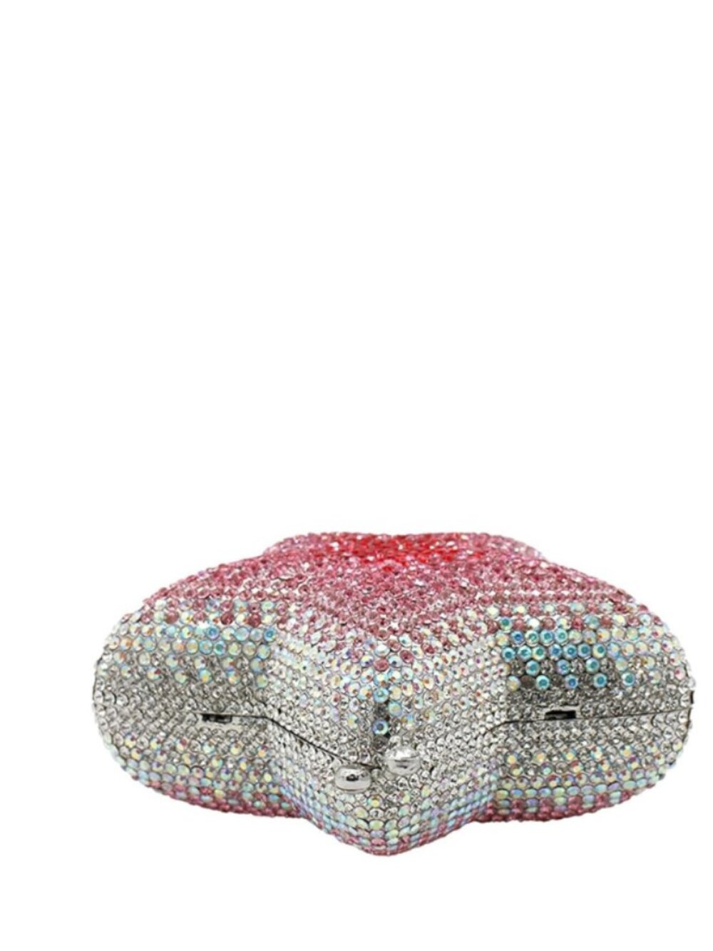Rhinestone Star Clutch Evening Bag with Detachable Chain for Wedding Party - Picture 4 of 5